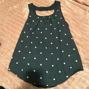 Maurices Teal Polka Dot Tank Top